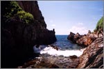Rock formations on Pulau Gemia