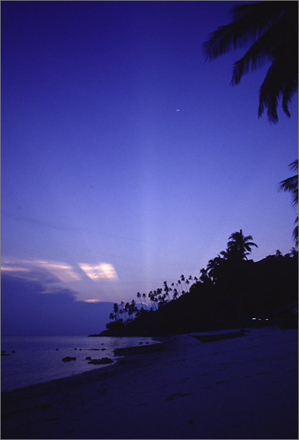 The island sunset