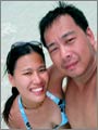 At the beach
